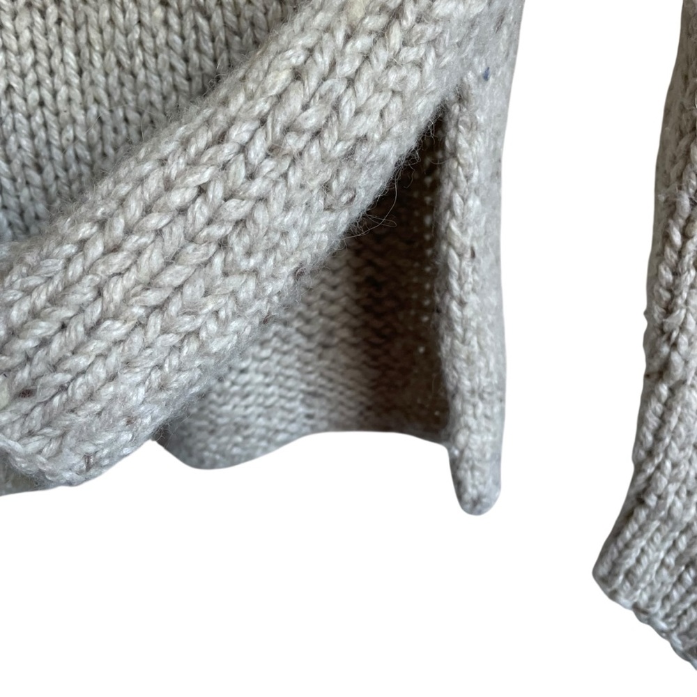 Peruvian Connection Wool Cream Roll-neck Sweater - Picture 5 of 11